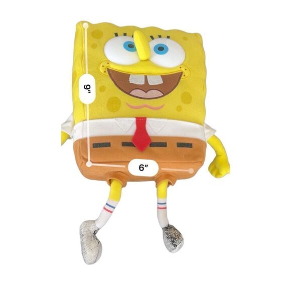 Vintage Spongebob Squarepants Nickelodeon Viacom 2000 Plush Doll removable pants - Picture 9 of 10